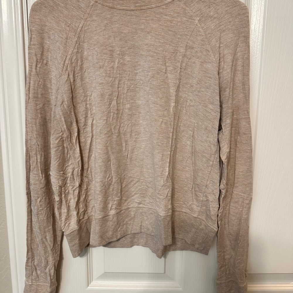 lululemon athletica Women's Beige Crewneck Sweater - Size M